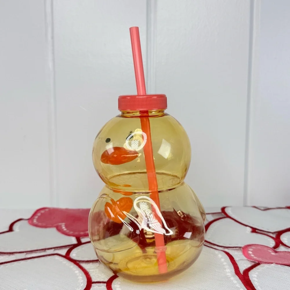 NEW Target Bullseye Playground Valentines Day Duck Drink Vessel